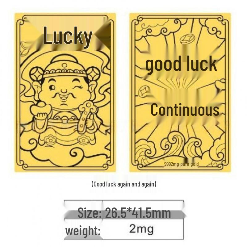 999 Pure Gold Princess Phone & Fridge Stickers: Prosperity, Peace, and Joy