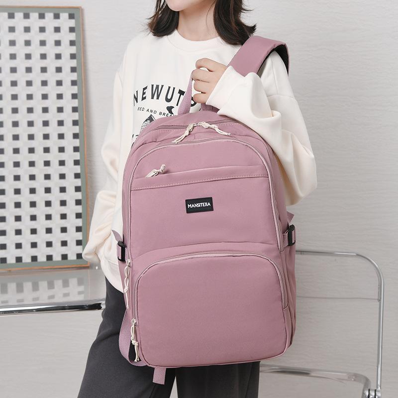 School Bag for Female College Students, Large-capacity New Models for Boys, Junior High Schools, High Schools, Burden Reduction, Spine Protection