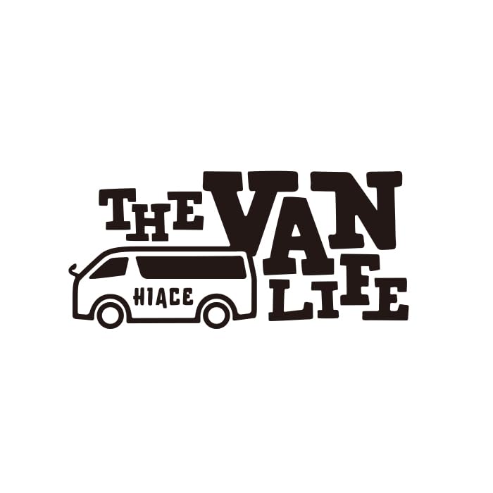 

[Camping Sticker] Van Life VAN LIFE Hiace (Red, 18) красный