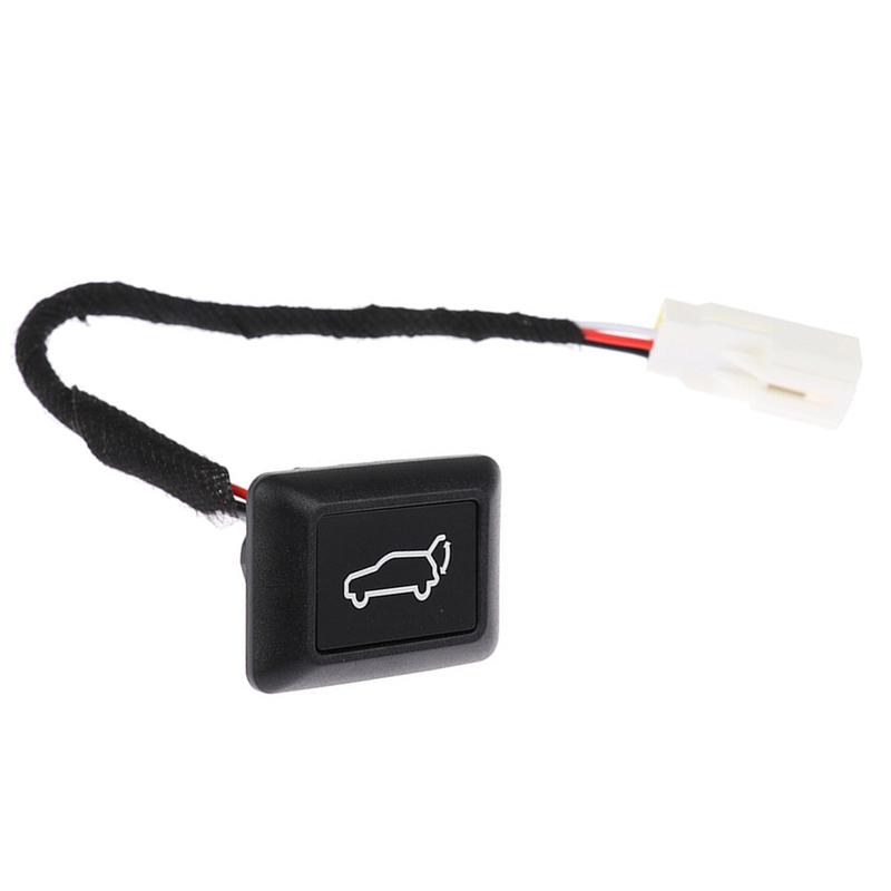 Car Tailgate Switch Electric Tailgate Switch DC 12V Voltage Glossy Black Finish Non-deformable For Car Trunk Access