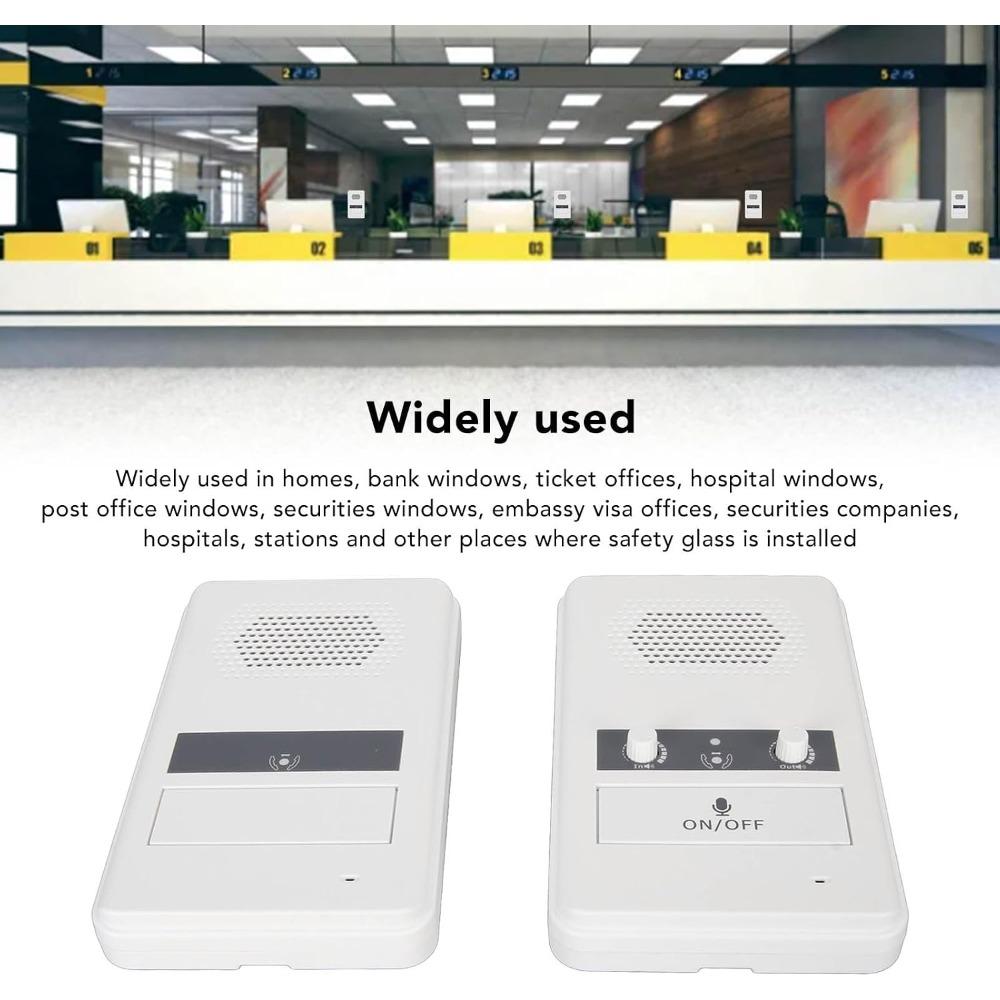 Home Intercom, 656-foot Home Intercom System, Room-to-room Intercom, Bank, Office, Store, and Station Counter Intercom System (1 Set)