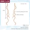 ZHOUYANG Chain Earring For Women Simple Style None Stone Rose Gold Color Ear Line Fashion Jewelry  ZYE236 ZYE237