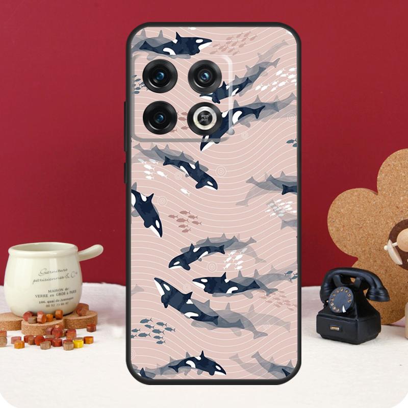 Orcas Killer Whales Cover For OnePlus 13 12 11 13R 12R 10 Pro 8T 10T OnePlus Nord CE 4 3 2 Lite N30 N20 N10 Case