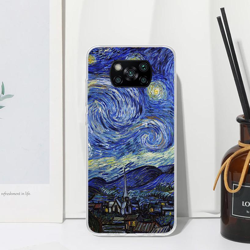 

Van Gogh Oil Art Painting Phone Case For Xiaomi Poco X7 X6 X5 M7 M8 Pro F7 Ultra Redmi 15C 15 13C 13 12C 12 10 10C 10A Art Funda Xiaomi Poco X6