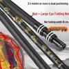 Ultra-Hard Telescopic Carbon Landing Net: Super Strong, Lightweight, Retractable, Double Position Folding Pole