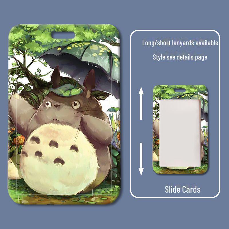 

Держатель карты «Шиншилла»: Силиконовый чехол для студенческих, школьных, рабочих, автобусных карточек и карт доступа - маленький, красочный дизайн. Card holder + blue long strap with buckle