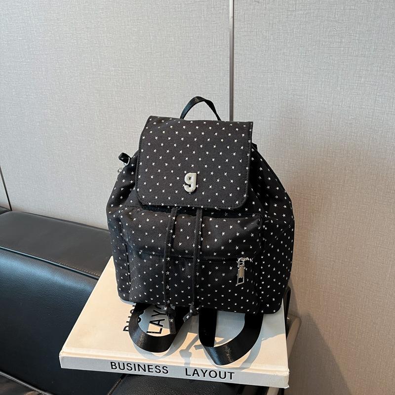 Internet-Berühmtheiten mit dem gleichen Zigeunerstern-Punkte-Rucksack Koreanischer Pendlerrucksack mit großem Fassungsvermögen Studentenreise Mädchengefühl Schultasche