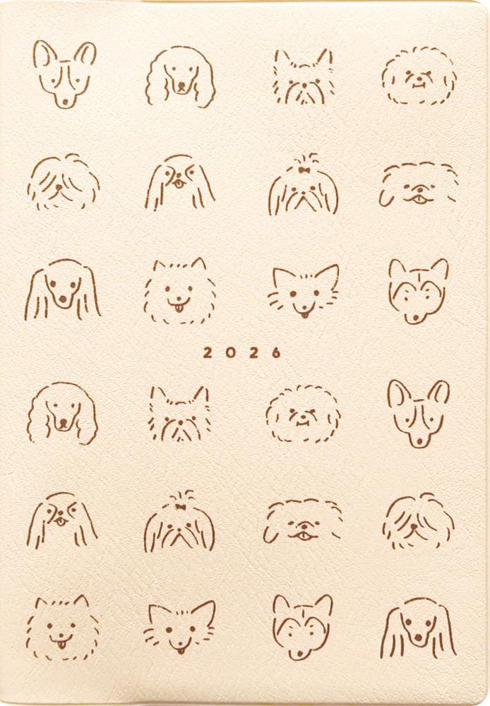 L Commune Matca January Doggy Planner, 2026, Start, B6, Monthly, Vanilla, DR-MH-542 ваниль