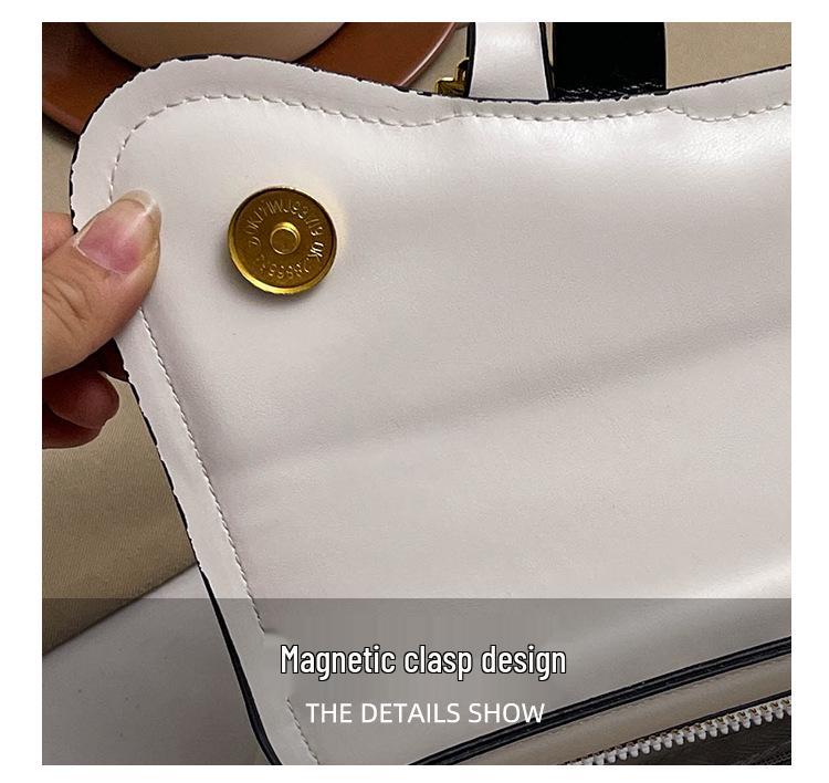 2025 Damen Crossbody Satteltasche - Europäisch & Amerikanisch Color Block Kette, Vielseitige Einzel Schulter Achsel Handtasche