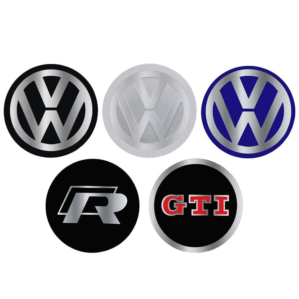 IMNOV1 VW GTI GOLF 2026 Hot For VW VOLKSWAGEN 4PCS 60MM/ 63MM/68 MM Car Wheel Center Hub Caps Tire Rim Covers Auto Accessories For Volk
