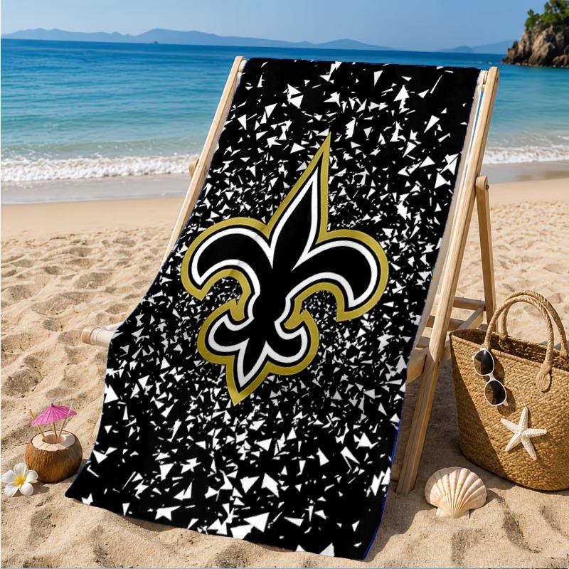 New Orleans Helmet Beach Towel, Microfiber Beach Towel, Perfect For Pool, Beach, Travel, Home Decor Beach Party Fan Gifts