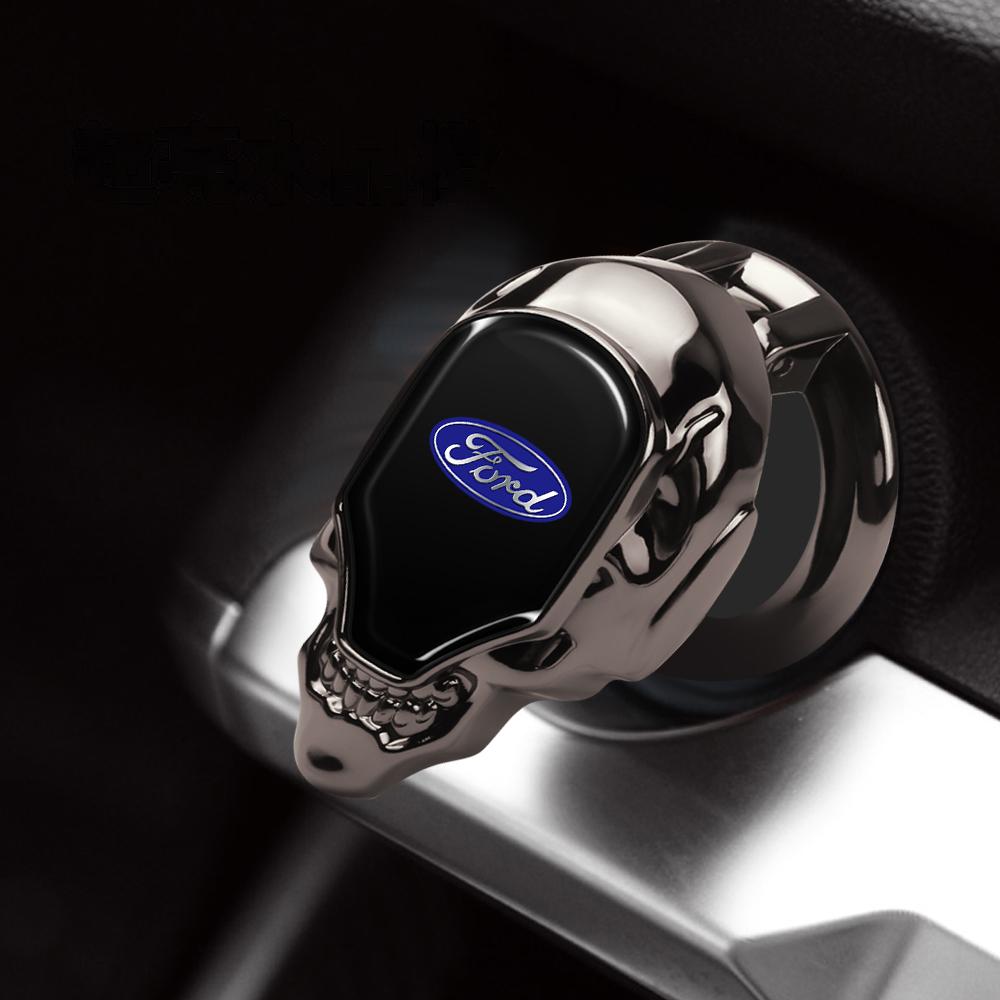 One-key Start Cover Car Engine Start-stop Button Center Cover For Ford ST MK2 FOCUS Mondeo Fiesta EcoSport Ranger Fusion Mustang