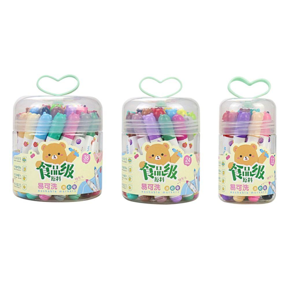 

12/24/36 Цвета Цветные маркеры Конусообразный наконечник Ручка для рисования Искусство Граффити Канцелярские принадлежности Школа Офис