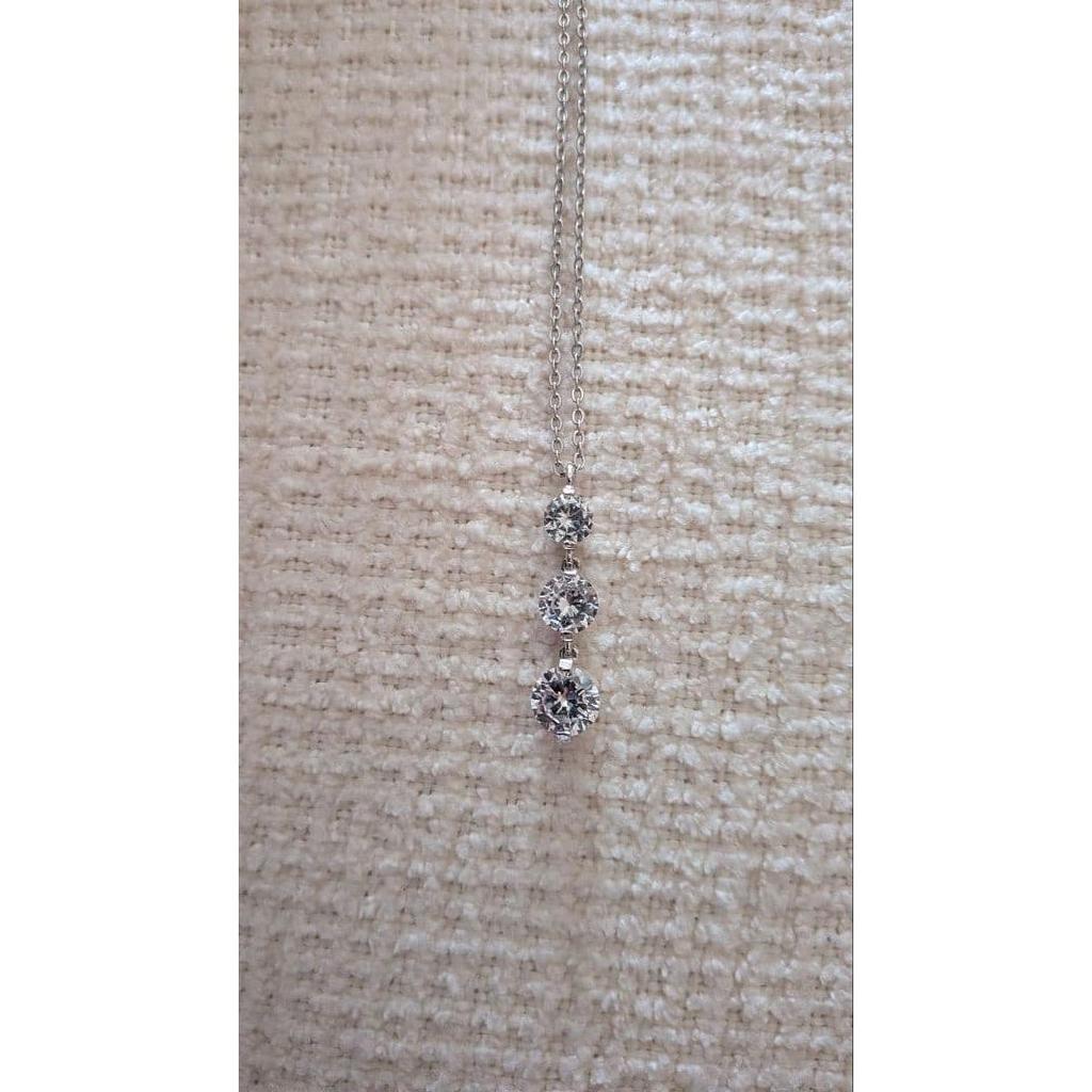 Used Michiko London Koshino Three Stone Pendant