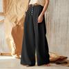 YYFS Women's Fashion Casual Solid Color Print High Waist Trousers Pants & Capris