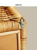 Rattan Hut Shaped Mirror with Souvenir Bedroom Wall Mounted Mirror