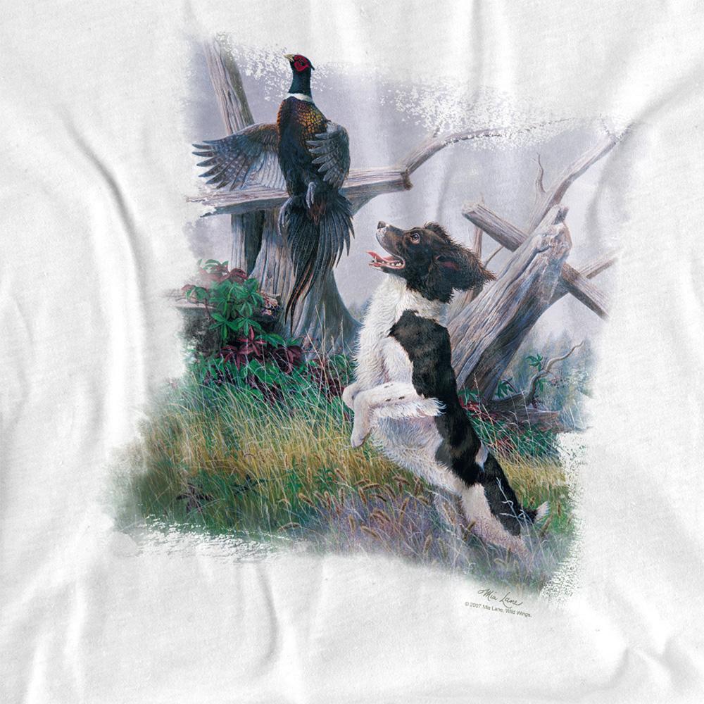 Wild Wings Unisex Adult Wildlife Springer With Pheasant T-Shirt