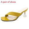 Summer Womens Clear High Heel Sandals With Slipon Design For Casual Wear