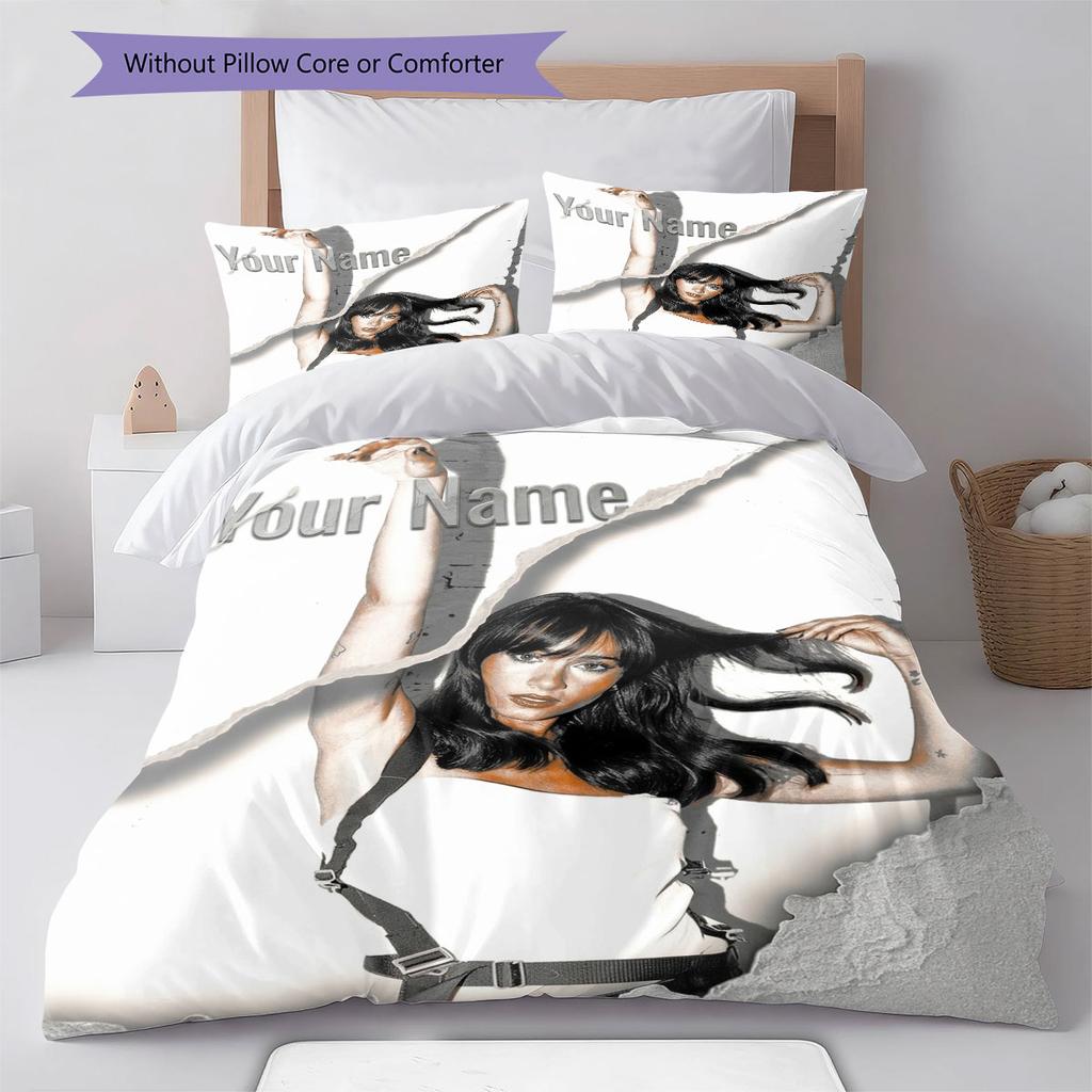 Aitana Custom Name Pattern Bedding,Quilt Set Quilt Cover Pillowcase Home Birthday Gift(1 * duvet cover + 2 * pillowcase, without core)