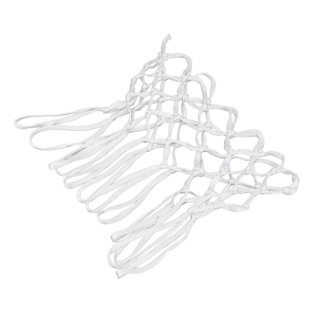 2pcs Durable Basketball Nets Nylon White Universal Heavy Duty Basketball Net Replacement In All Weather for Indoor