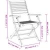 5 Piece Garden Dining Set Solid Acacia Wood