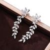Style Internet Celebrity With The Same Ear Hook, Song Huiqiao With The Same Earrings Song Zuer, Full Of Diamond Flower Earrings Women