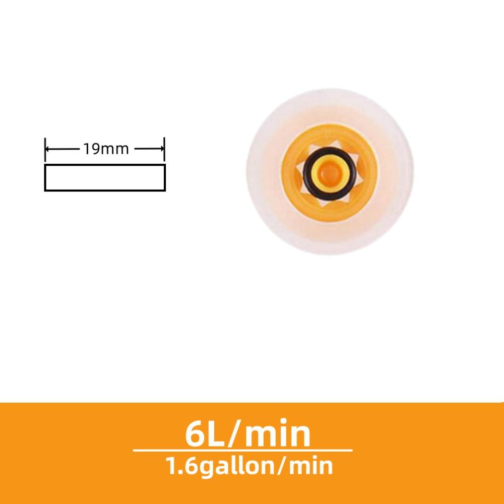 

5 шт. 4/6/ 7/ 9 л/мин Водосберегающий клапан Пластиковый ограничитель шланга Ограничитель расхода Кухонные принадлежности 6L/min