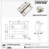 Stainless Steel Adjustable Torque Damping Hinge with Positioning Stop