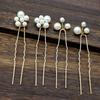 Trendy Handmade Wedding Hair Comb Leaf Flower Bridal Hairpins Pearl Head Jewelry Girls Hair Accessories Hairstyle Design Tools