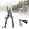Outdoor Aluminum Alloy Lure Self Locking Fishing Pliers Fish Controller Tong Setblack