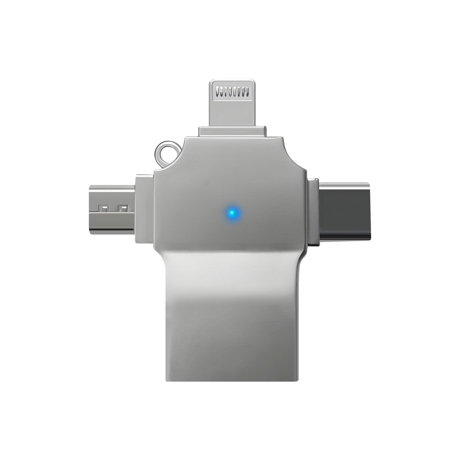 

4in1 Micro-Card Phone Adapter Four-in-one Multi-function OTG Adapter TF Card Reader usb card reader card reader usb 3.0