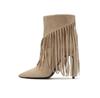 Ковбойские сапоги PINKO Olympe Tronchetto PE 23 BLKS1 100573 A0N8 Бежевый