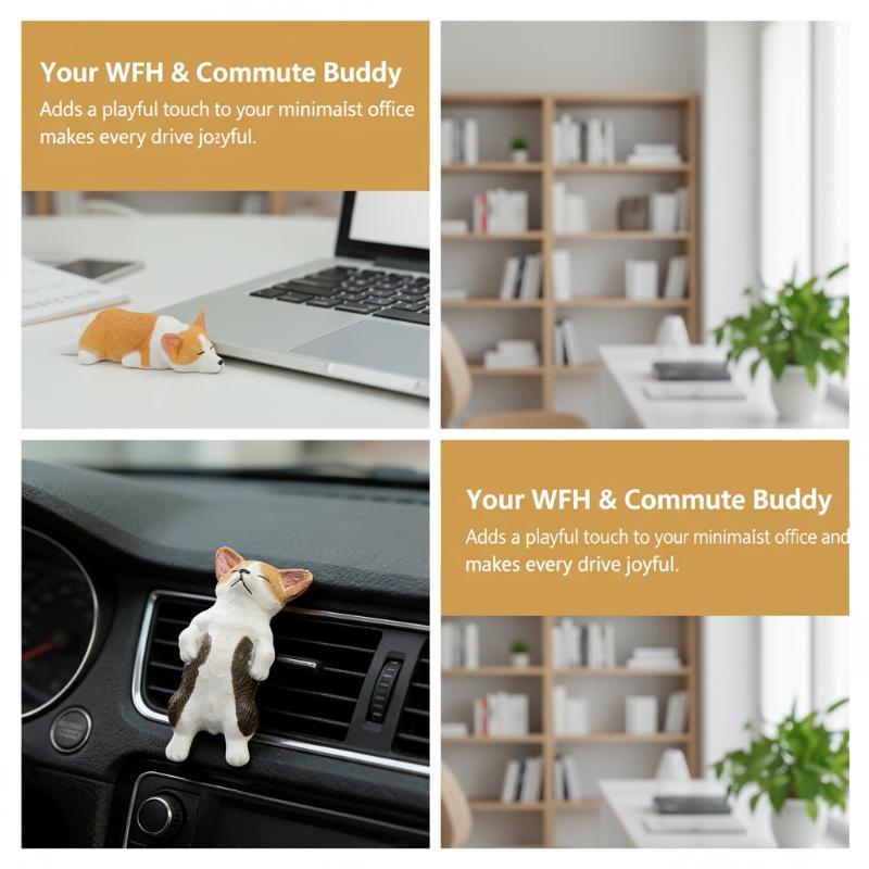 Car Dashboard Dog Toys Accessories Decorate Mini Corgi Resin Doll