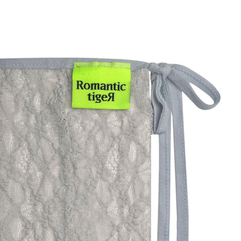 Romantic Tiger Lace Tied Ribbon Knee High Stockings (skyblue)