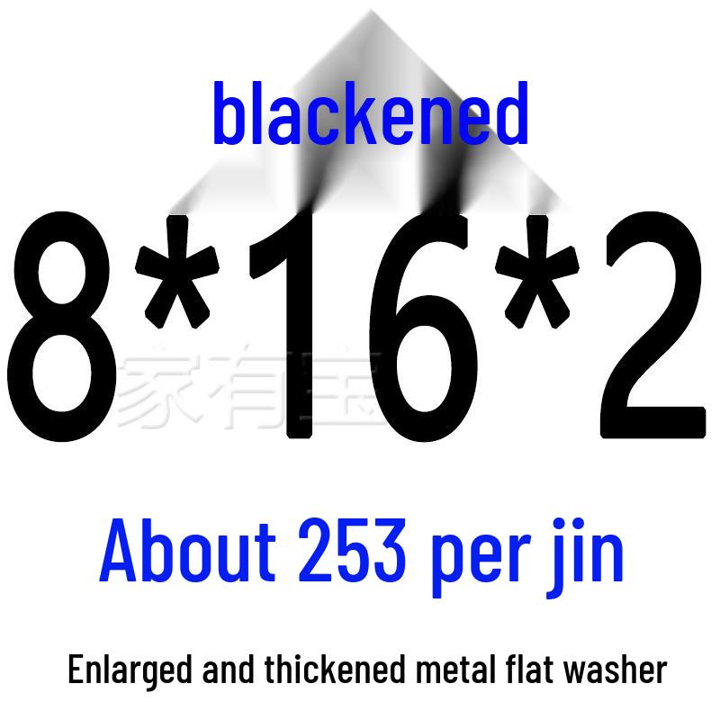 Round Blackened Thickened Metal Washer (M4-M16)