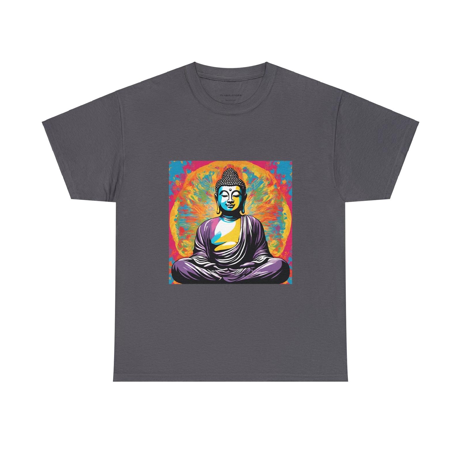 Buddha T Shirt Buddhist Statue Shirt Yoga Namaste Zen Japan Art Tee Flashlander S разноцветный
