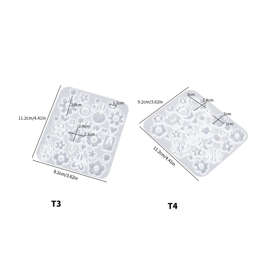 Ohrringe Epoxidform Werkzeuge/Blumenförmige Ohrringe Form Handgefertigter Ohranhänger Silikonformen für Bastelbegeisterte