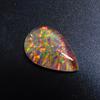 9.30 Ct Boulder Opal Lab Created Pear Certified Beautiful Loose Gemstone