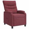 Recliner Chair Wine Red Fabric