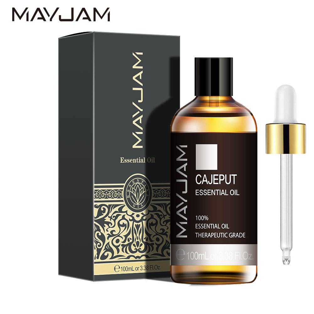 

MAYJAM 10 мл/30 мл/100 мл Cajeput чистое антибактериальное эфирное масло для дегельминтизации воздух, свежий диффузор, стерилизация, облегчение боли, натуральное эфирное масло Cajeput-100ml+dropper