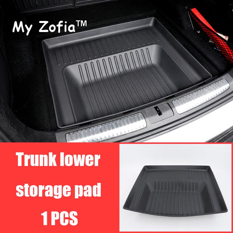 For Xpeng XiaoPeng G9 2023 2024 2025 Car Front Trunk Storage Mat Fit Modified TPE Trunk Lower Storage Mat Interior Accessories