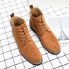 Luxuriöser Cord Herren Wintermode High Top Designer Kleider Stiefeletten für Herren Lässige Business Formelle Schuhe Schuhwerk