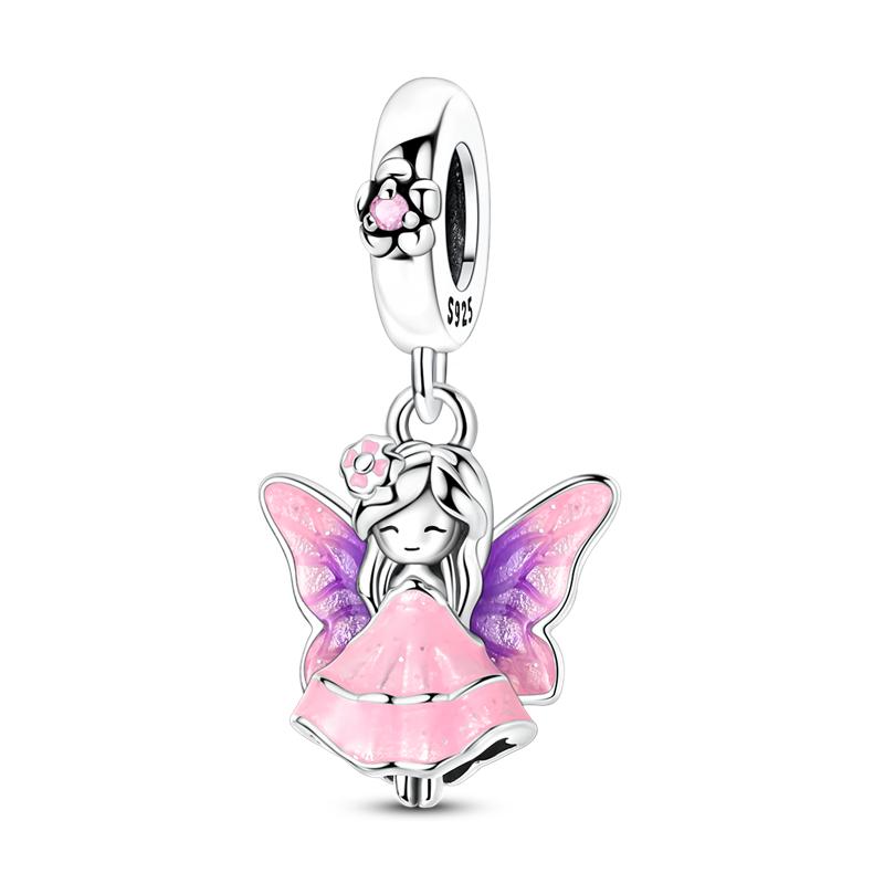 925 Silver Charms Beads Fox Headphones Butterfly Dog Pendants Fit Women Girls Original Bracelet DIY Gifts