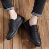 Módní ležérní pánské boty Pohodlný minimalistický designový styl Denní kancelář venkovní volný čas Párty Mladistvé sportovní všestranné černé boty