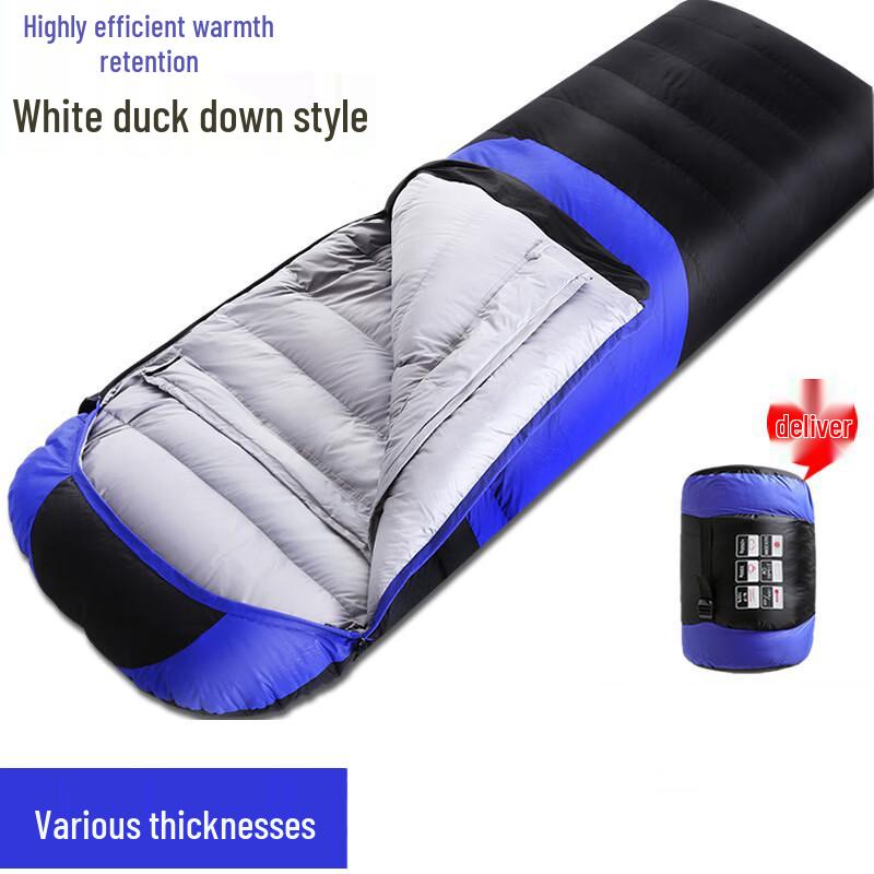 Zushuo Outdoor Adult White Duck Down Sleeping Bag