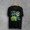Glerp Glorp Lustige Alien Katze Katzen Meme Shirt Geschenk, Alberne Katzen Gehirnfäule T-Shirt