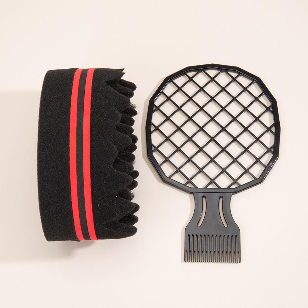 Hair Curl Weave Dreads Sponge Brush Plastic Hair Curling Sponge Magic Hair Curl Sponge Brush Hair Styling Supplies