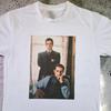 Robert De Niro a Al Pacino Kmotr Mafie bílé tričko Čistá bavlna celoroční pár street style top
