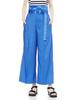 Emi Wide Size 1 Women's High-Waist Pants, 13WFP222007, Blue,