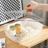 Decorative Snack Plate Gold-rimmed Serving Dish Home Decoration Table Setting 27.5*19*13.5cm Multi Purpose Serving Dish